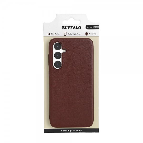 Buffalo Samsung Galaxy S23 FE Skal PU Brun