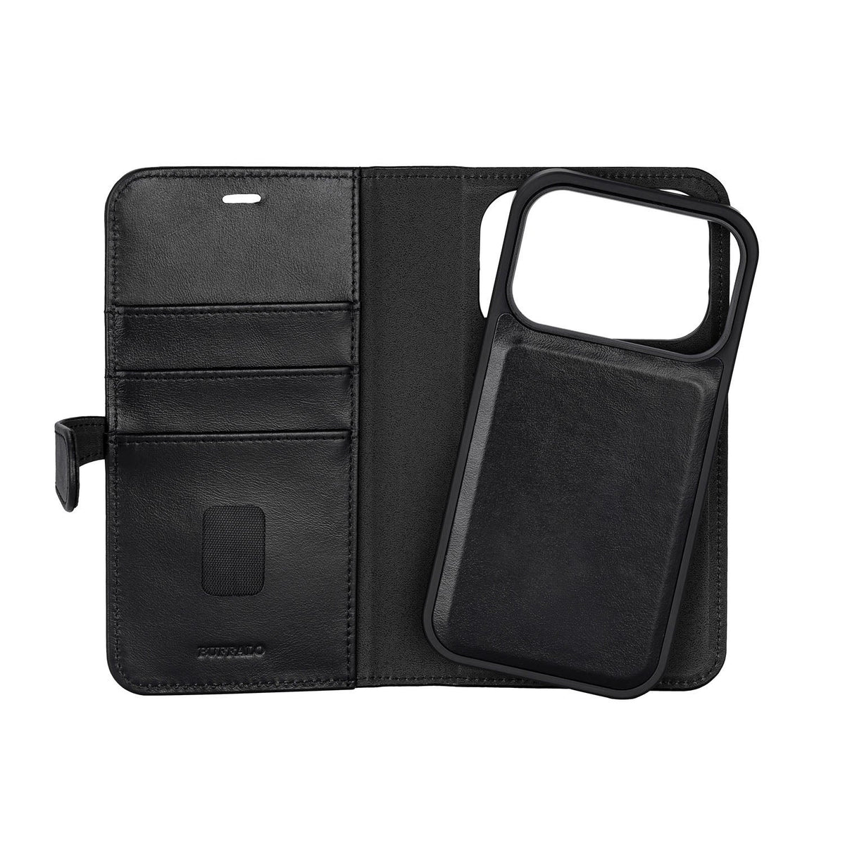 Buffalo iPhone 17 Pro/iPhone 18 Pro Fodral 2-in-1 Detachable Wallet Svart