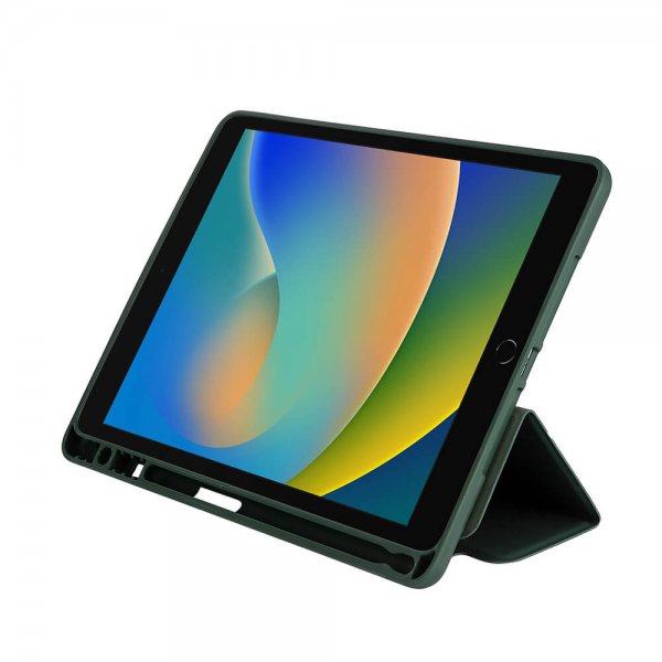 Gear iPad 10.2 (gen 7/8/9) Fodral Trifold Stand Folio Grön