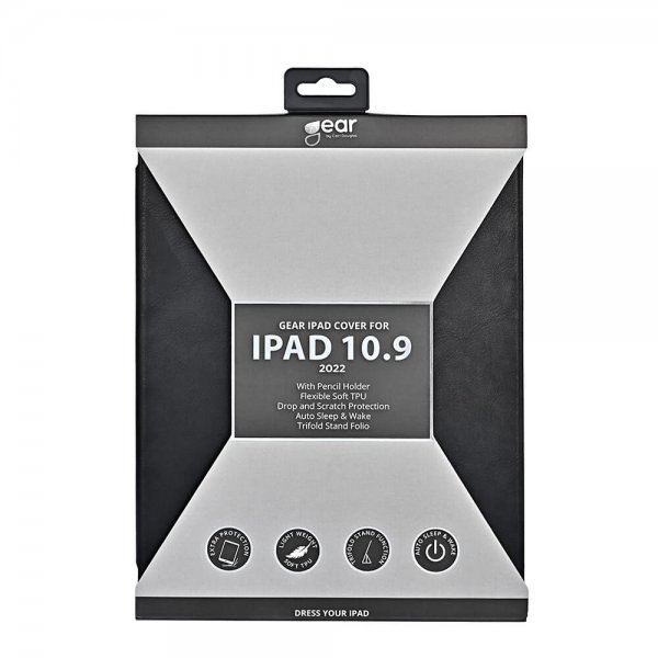 Gear iPad 10.9 (gen 10)/iPad 11 (A16) Fodral Pennhållare Svart