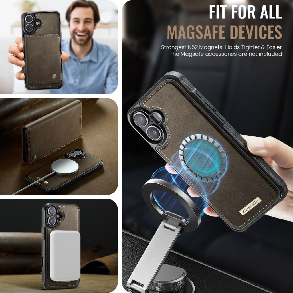 CaseMe iPhone 17 Fodral C49 Series Brun
