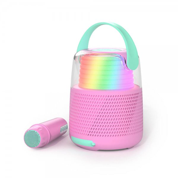 Mobility on Board Högtalare Karaoke Kit LED Rosa