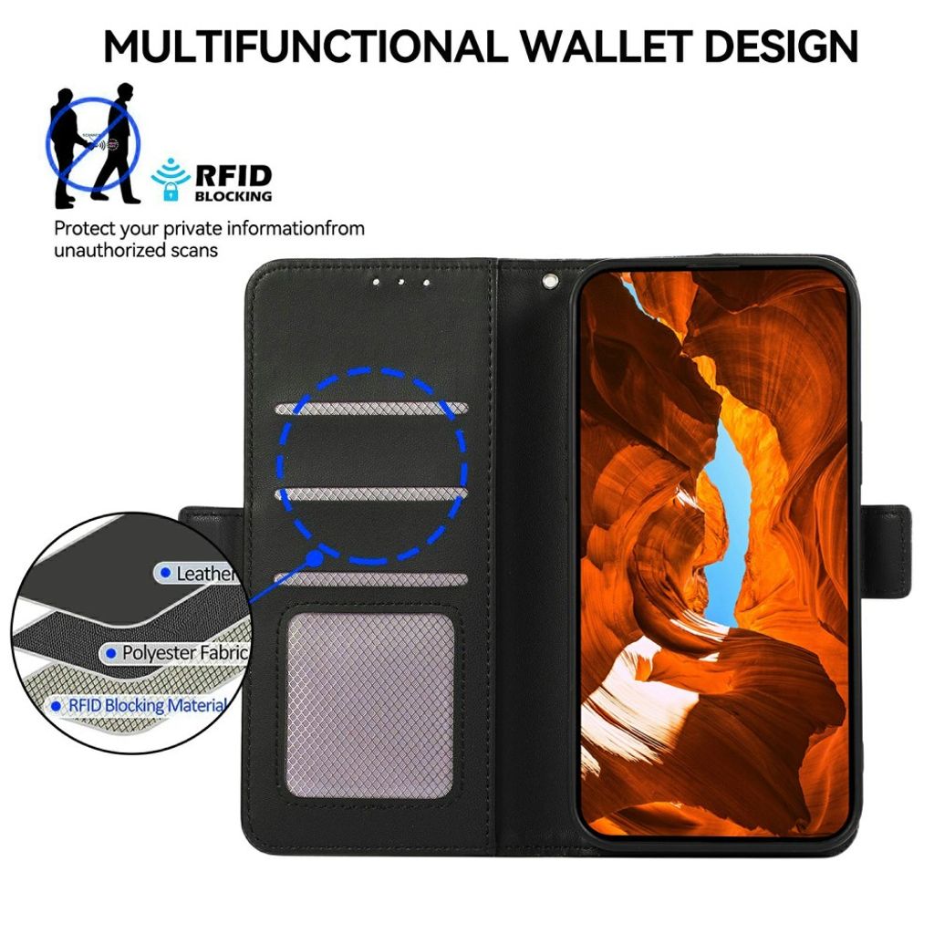 ABEEL Google Pixel 11/Pixel 11 Pro Fodral RFID-skydd Svart