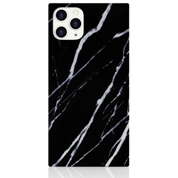 iDecoz iPhone 11 Pro Skal Square Case Marble Svart