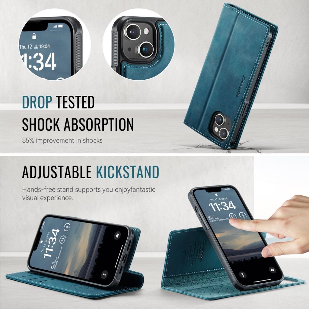 CaseMe iPhone 14 Plus/iPhone 15 Plus Fodral C49 Series Grön