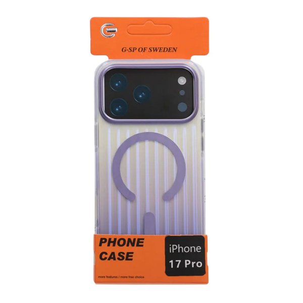 iPhone 17 Pro Skal Korrugerad MagSafe Ljuslila