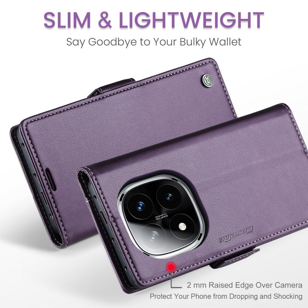CaseMe Xiaomi Redmi Note 14 Pro 5G/14 Pro Plus 5G Fodral 023 Series Lila