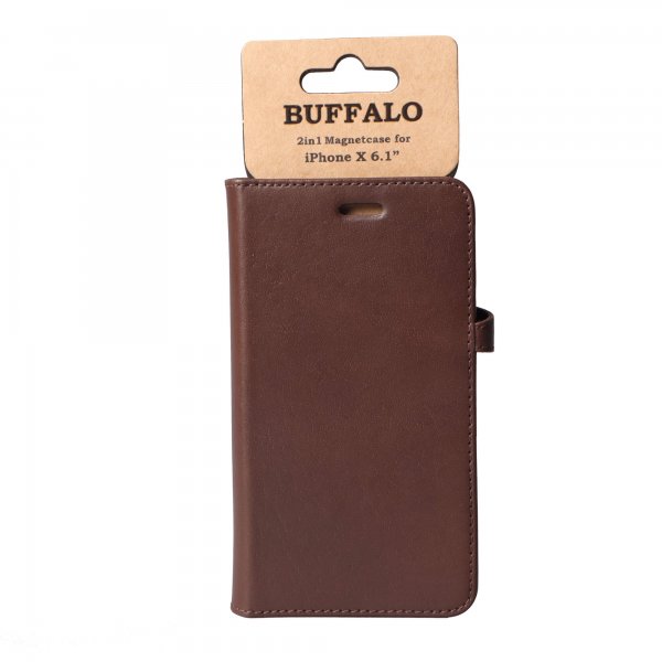 Buffalo iPhone Xr Fodral 2in1 Magnet Case Brun