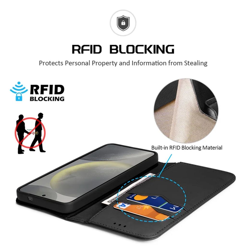 Dux Ducis Samsung Galaxy S25 Fodral Hivo Series Svart