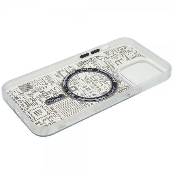 iPhone 14 Pro Max Skal PQY Geek Series MagSafe Silver