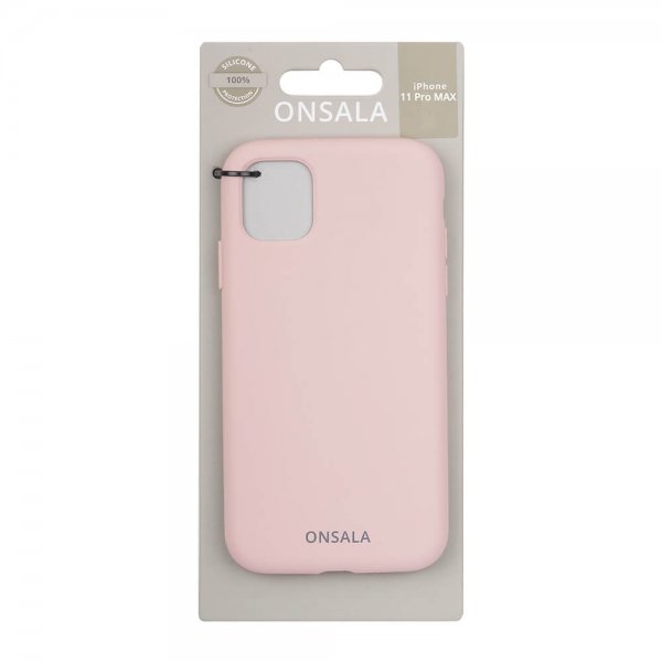 Onsala iPhone 11 Pro Max Skal Silikon Sand Pink