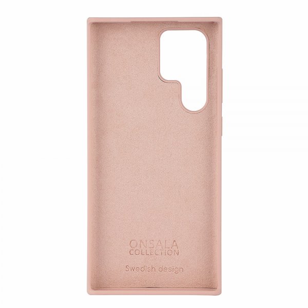 Onsala Samsung Galaxy S22 Ultra Skal Silikon Sand Pink
