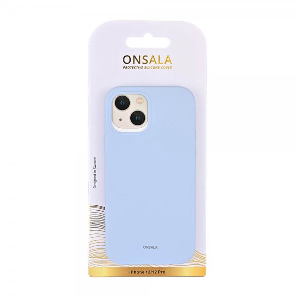 Onsala iPhone 12/iPhone 12 Pro Skal Silikon Light Blue
