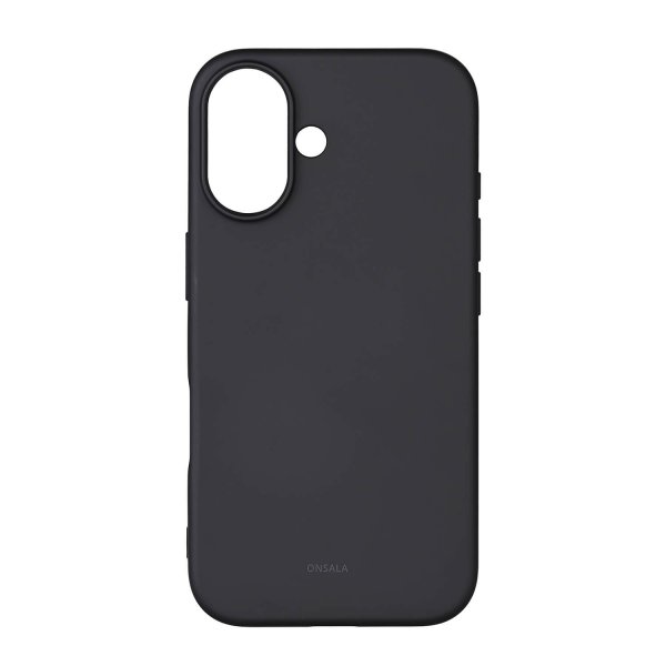 Onsala iPhone 16 Skal Silikonkänsla Svart