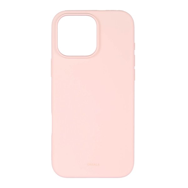 Onsala iPhone 16 Pro Max Skal Silikonkänsla Chalk Pink