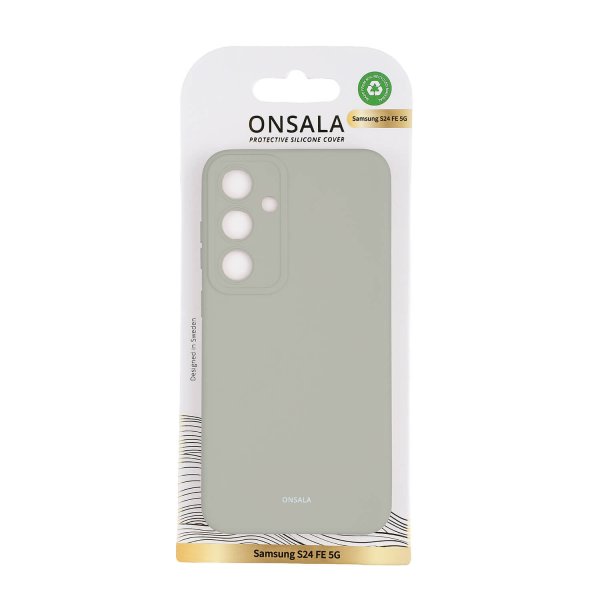 Onsala Samsung Galaxy S24 FE Skal Silikonkänsla Concrete