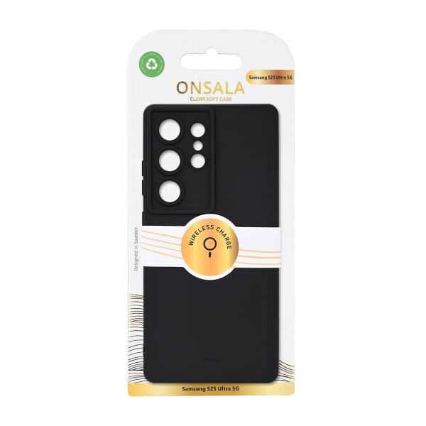Onsala Samsung Galaxy S25 Ultra Skal Silikonkänsla Svart