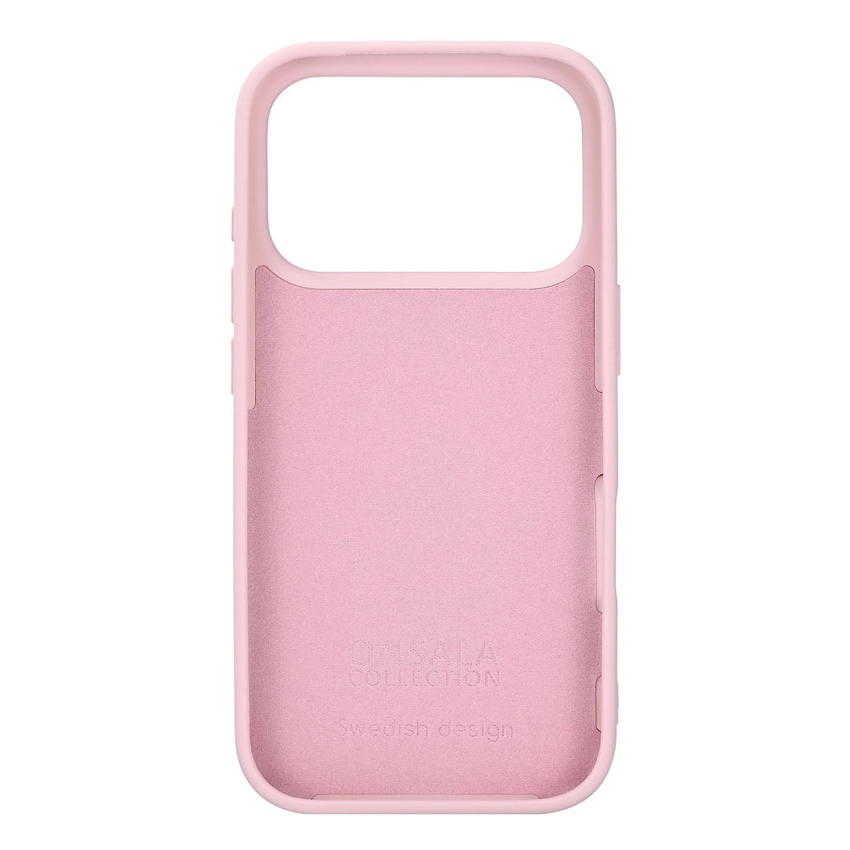 Onsala iPhone 17 Pro/iPhone 18 Pro Skal Silikonkänsla Chalk Pink