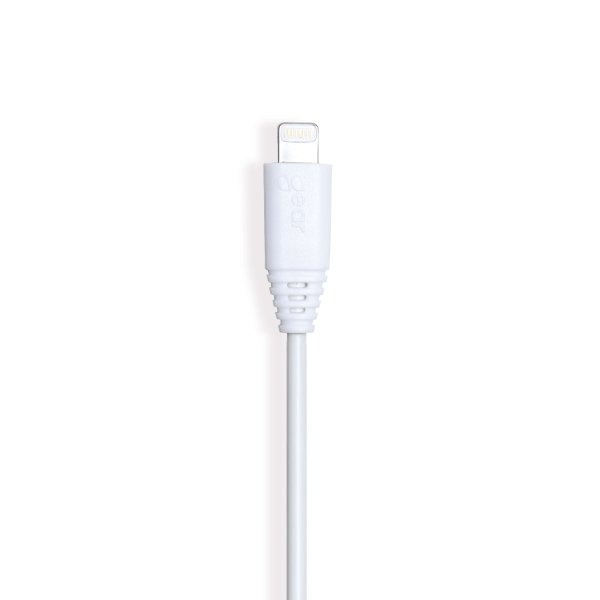 Gear Laddkabel Lightning till USB-A 1m MFI Vit