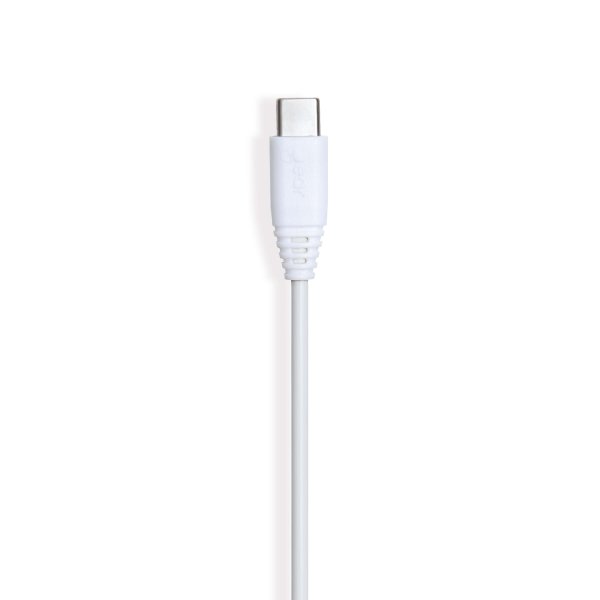 Gear Laddkabel USB-A till USB-C 0.3m Vit