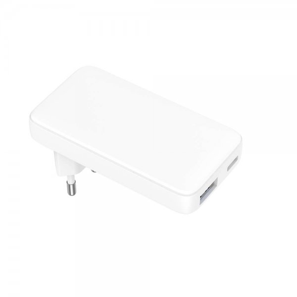 Gear Laddare Flat PD/PPS Travel Charger 36W + QC 18W Vit