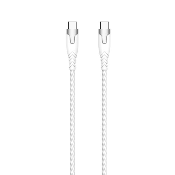 Gear Kabel Kevlar USB-C till USB-C 1.5m Vit