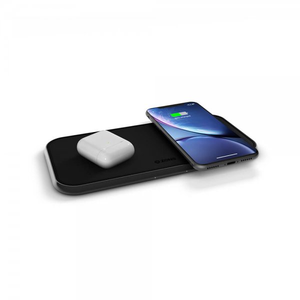 Zens Dual Aluminium Wireless Charger Svart