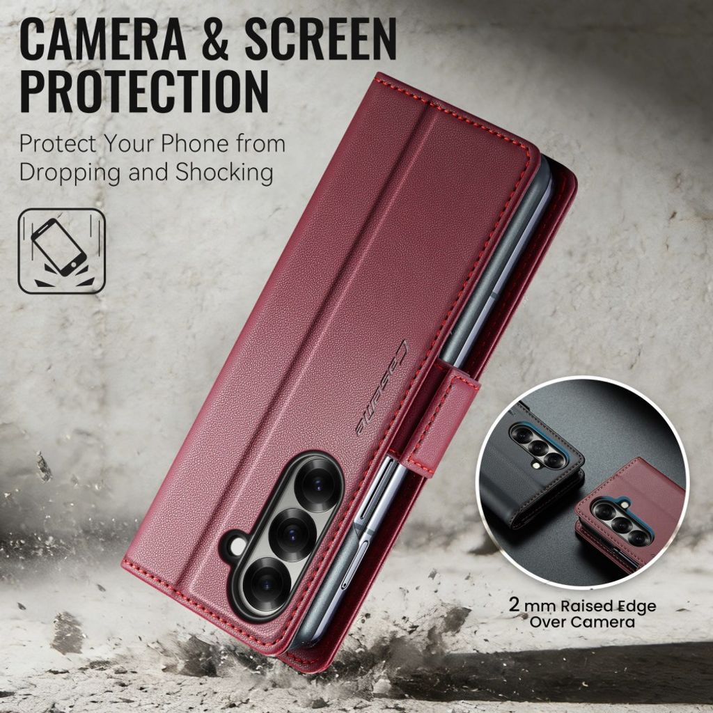 CaseMe Samsung Galaxy Z Fold 8 Ultra Fodral 023 Series Röd