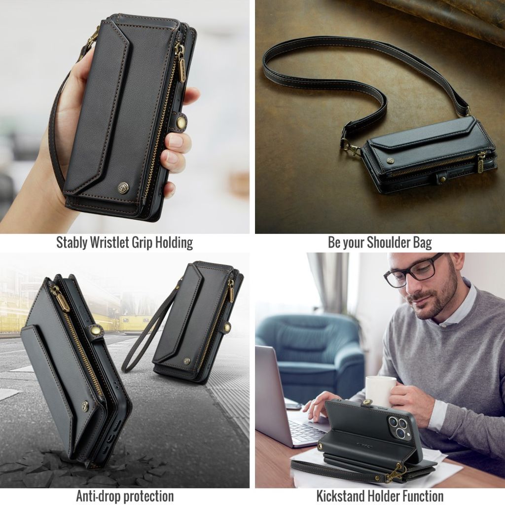 CaseMe iPhone 13 Pro Max Fodral C36 Series Svart