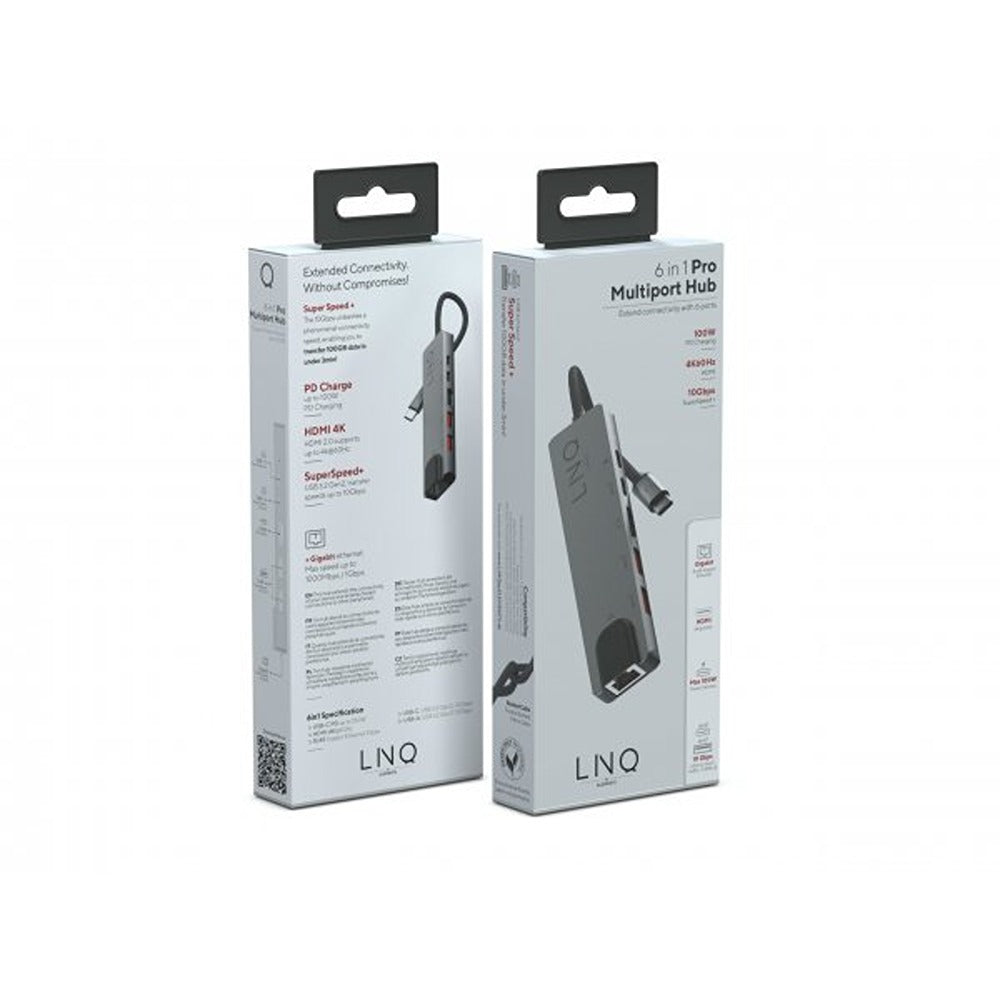 LINQ 6 in 1 PRO USB-C Multiport Hub