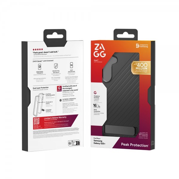 ZAGG Samsung Galaxy S25 Plus Skal Denali Kickstand Svart