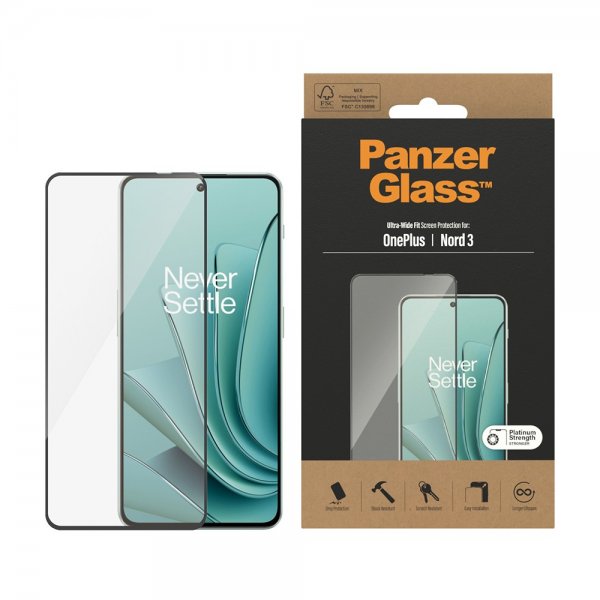 PanzerGlass OnePlus Nord 3 Skärmskydd Ultra-Wide Fit