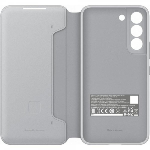 Samsung Original Galaxy S22 Plus Fodral Smart LED View Cover Light Gray