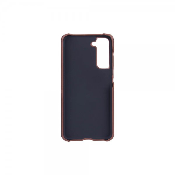 Onsala Samsung Galaxy S21 FE Skal med ett Kortfack Brun