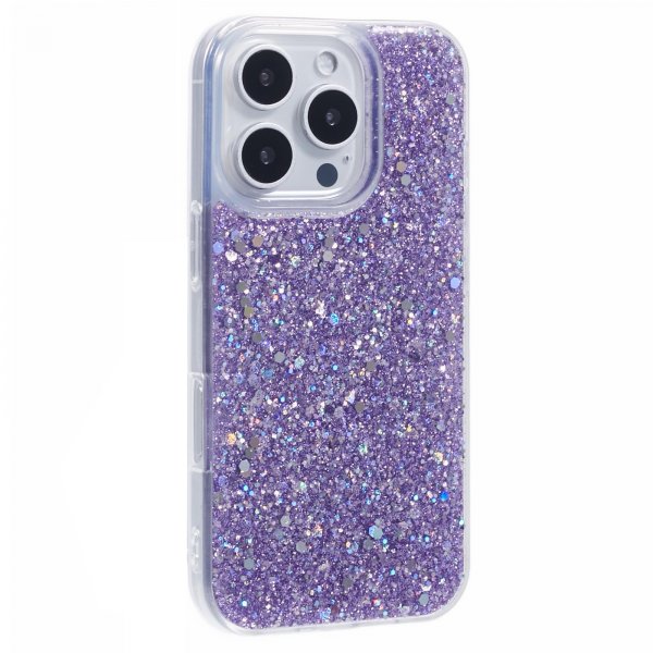 Nordic Covers iPhone 16 Pro Max Skal Sparkle Series Lilac Purple