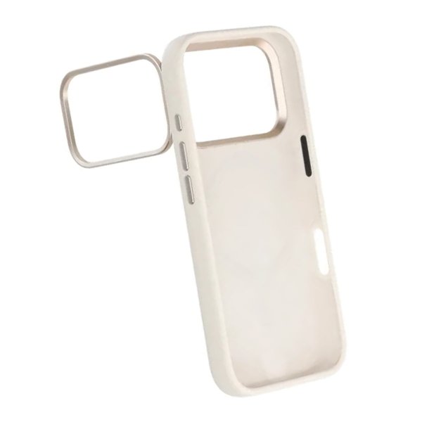 iPhone 17 Pro Max Skal Silikon MagSafe Stativ Vit