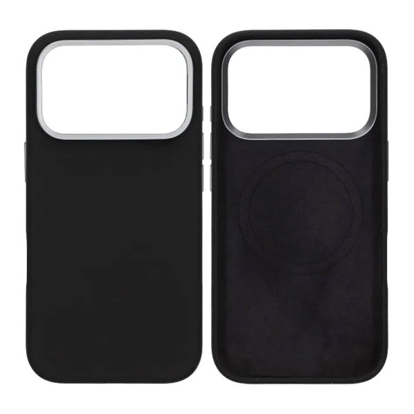 iPhone 17 Pro Max Skal Silikon MagSafe Stativ Svart