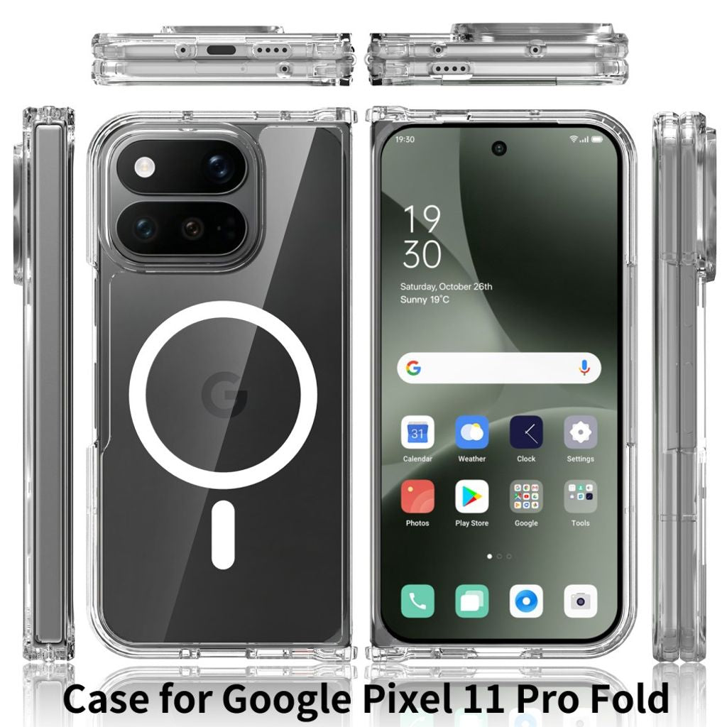 Google Pixel 11 Pro Fold Skal MagSafe Transparent