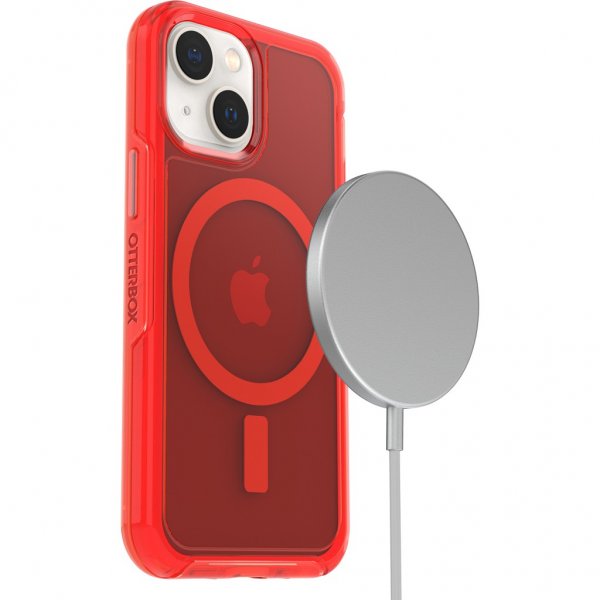 Otterbox iPhone 13 Mini Skal Symmetry Plus Clear In The Red