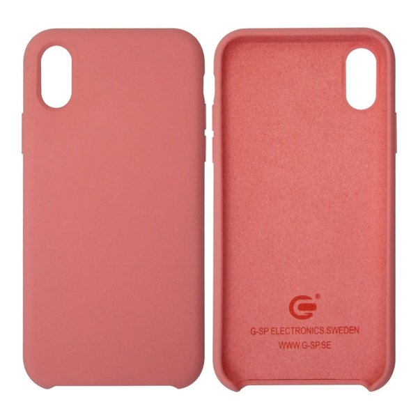 iPhone X/iPhone Xs Skal Silikon Rosa