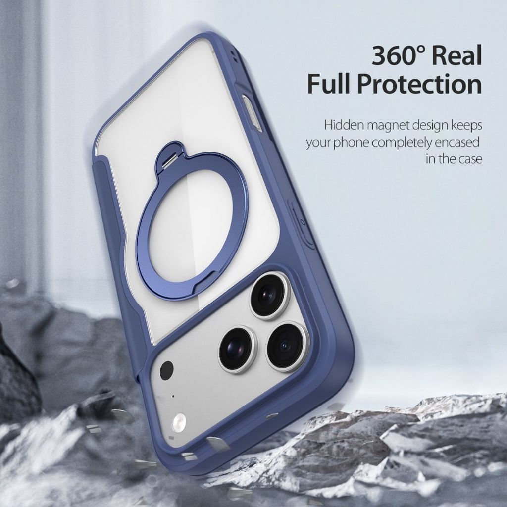 Dux Ducis iPhone 17 Pro Max/18 Pro Max Fodral Skin X Pro Series Kickstand MagSafe Blå