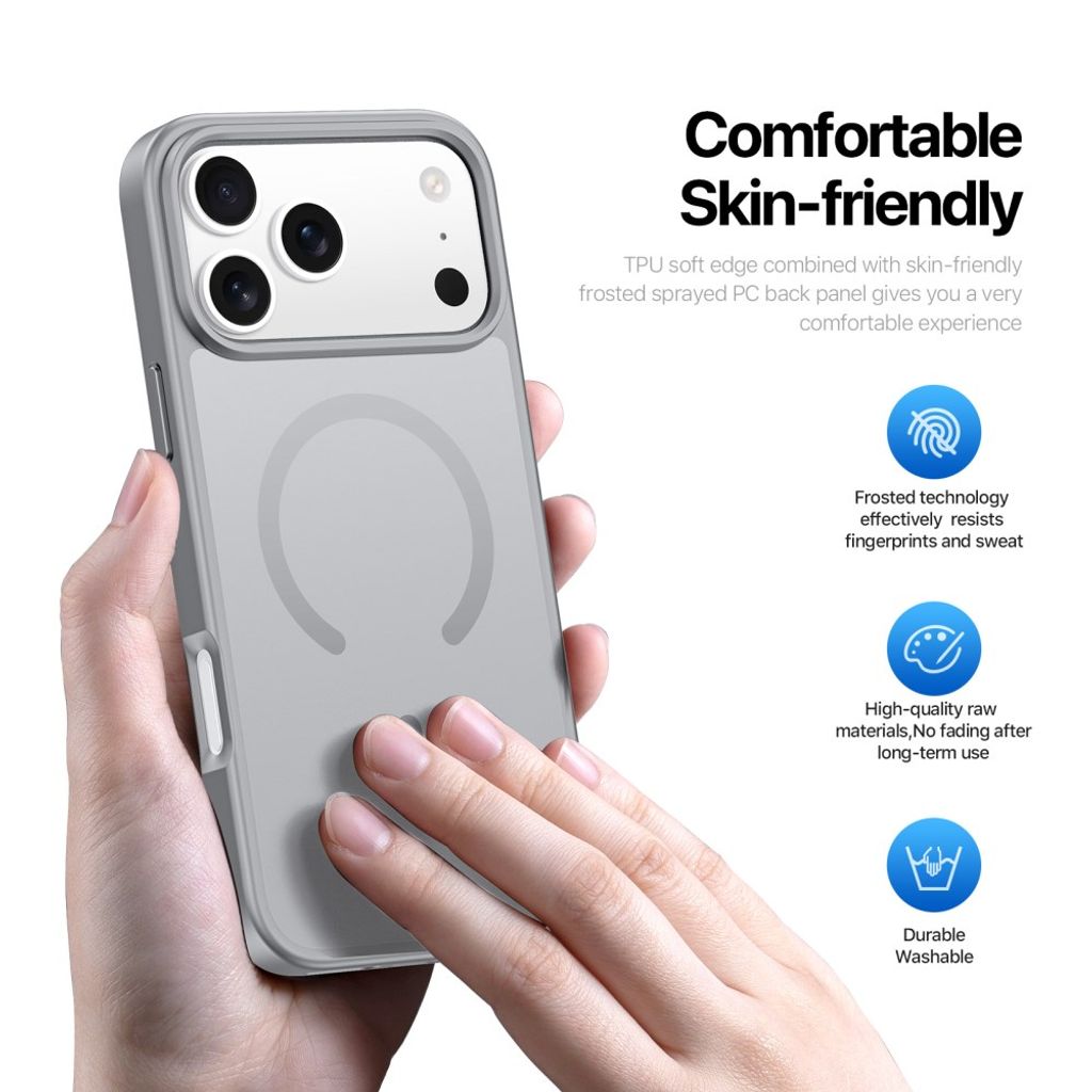 Dux Ducis iPhone 17 Pro/iPhone 18 Pro Skal Yind Series MagSafe Grå
