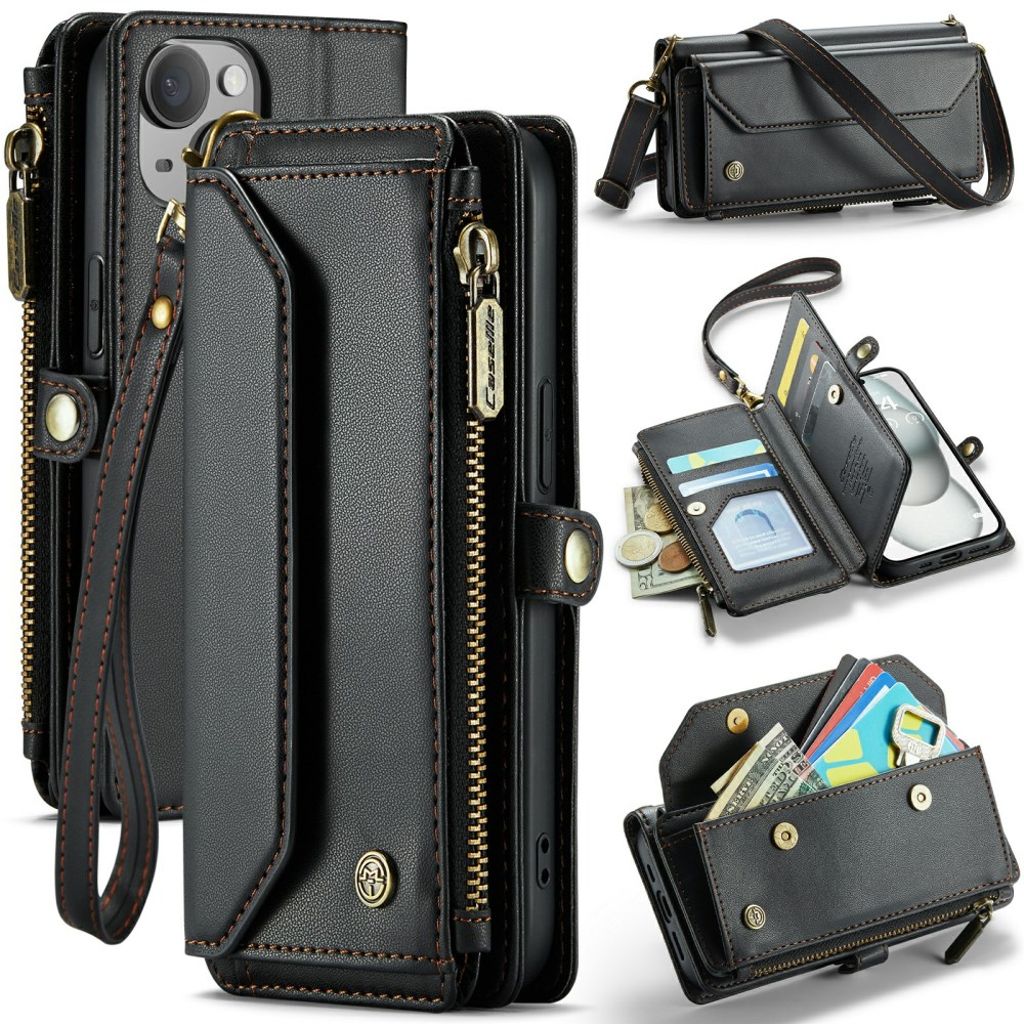 CaseMe iPhone 15 Fodral C36 Series Svart
