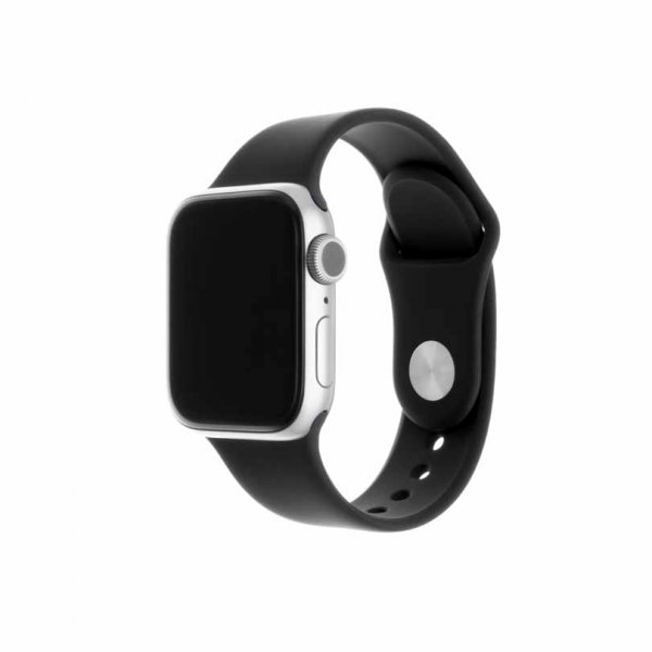 Fixed Apple Watch 38/40/41/42mm Armband Silicone Strap Svart