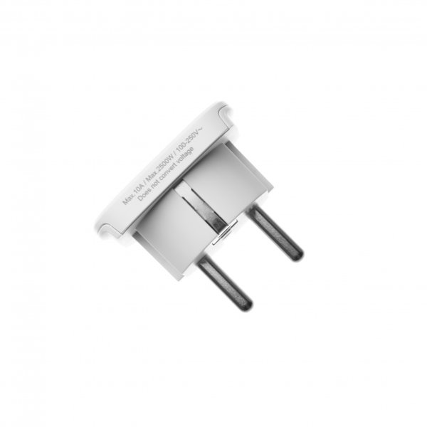 Fixed Reseadapter Schuko EU/Världen Vit