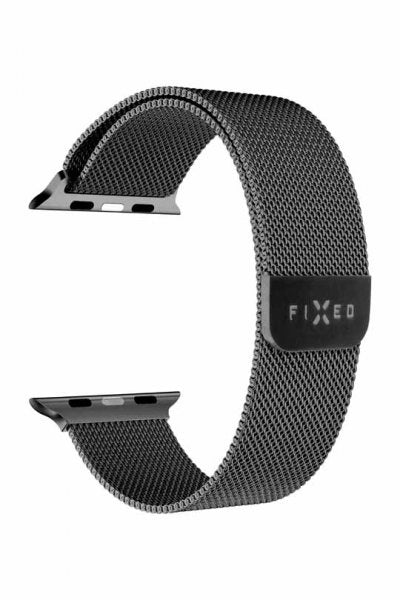 Fixed Apple Watch 44/45/46mm/Apple Watch Ultra Armband Mesh Strap Svart
