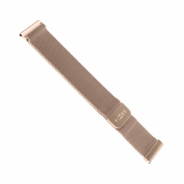 Fixed Samsung Galaxy Watch 20mm Armband Mesh Strap Roseguld