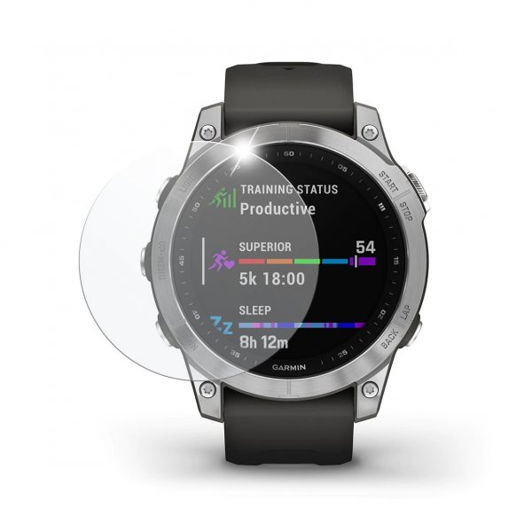 Fixed Garmin Fenix 7/Epix 2 Skärmskydd Härdat Skyddsglas 9H 2-pack