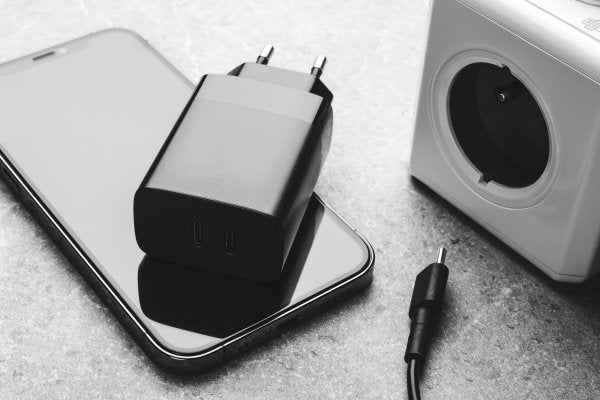Fixed Laddare PD Travel Charger 2xUSB-C 35W Svart
