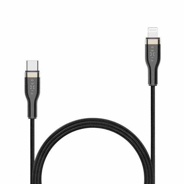 Fixed Kabel METAL Series USB-C/Lightning 0.5m Svart